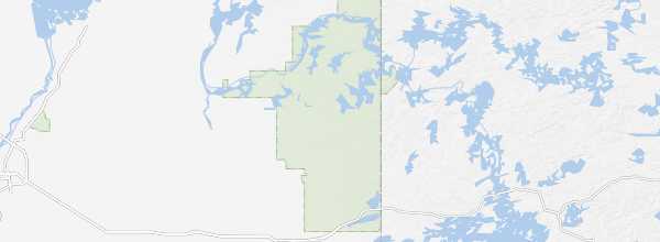 Map of Whiteshell Provincial Park
