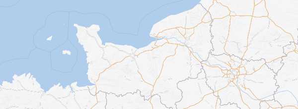 Map of Normandy