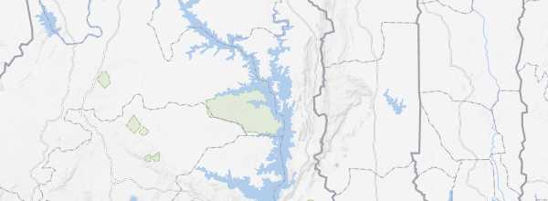 Map of Lake Volta