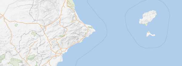 Map of Costa Blanca