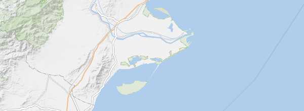 Map of Ebro Delta Natural Park