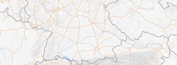 Map of Southern Germany