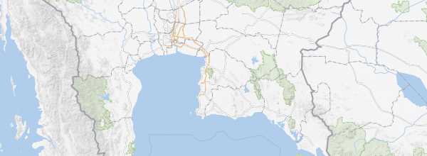 Map of Bangkok and its surroundings