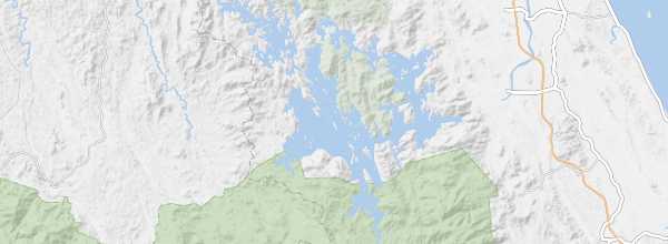 Map of Lake Kenyir