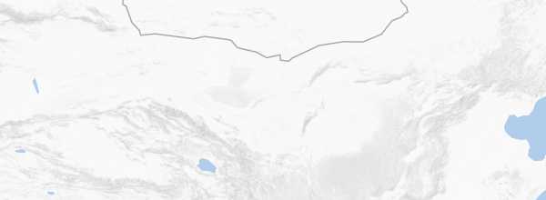 Map of Gobi Desert (China)