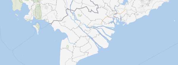 Map of Mekong Delta