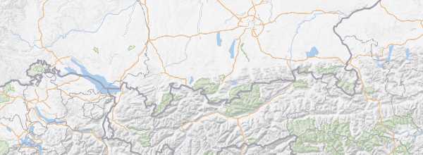 Map of Bavarian Alps