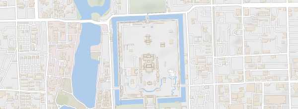 Map of Forbidden City in Beijing