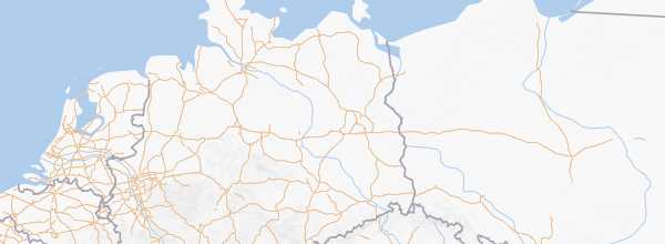 Map of Eastern Germany
