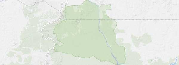 Map of Mbam and Djerem National Park