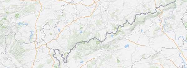 Map of Ore Mountains