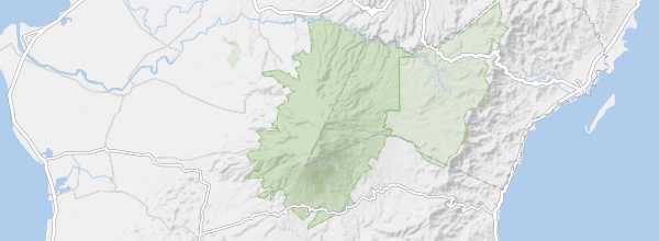 Map of Mt. Kanlaon National Park