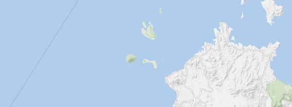 Map of Bunaken Marine National Park