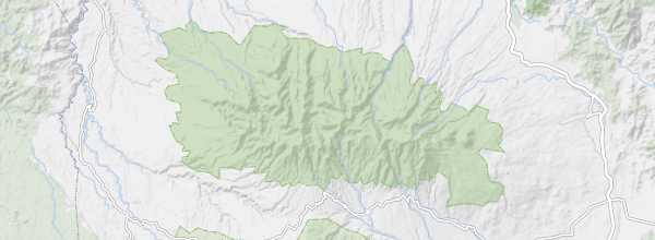 Map of Mount Kitanglad Natural Park