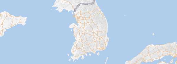 Map of South Korea