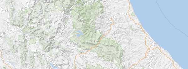 Map of Gran Sasso e Monti della Laga National Park