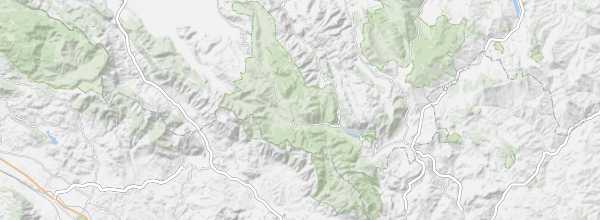 Map of Abruzzo National Park