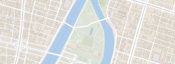 Map of Hiroshima Peace Memorial