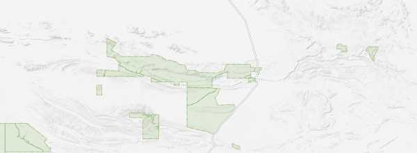 Map of MacDonnell Ranges