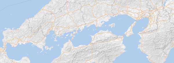 Map of Seto Inland Sea Islands