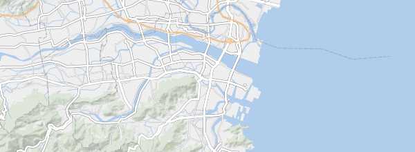 Map of Tokushima