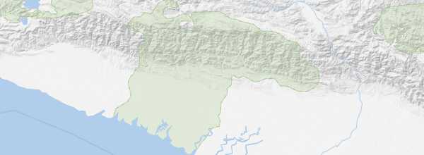 Map of Lorentz National Park