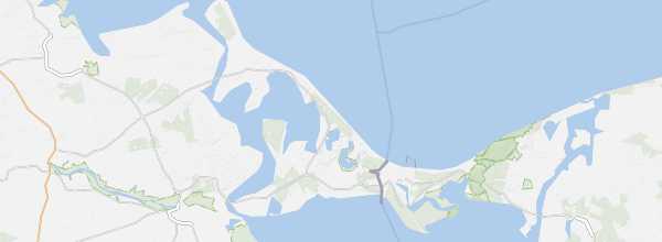 Map of Usedom (Germany)