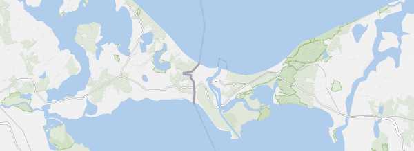 Map of Usedom (Poland)
