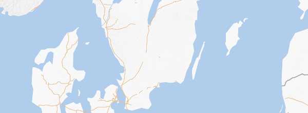 Map of Southern Sweden