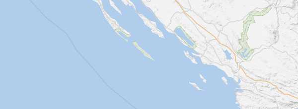 Map of Kornati Archipelago