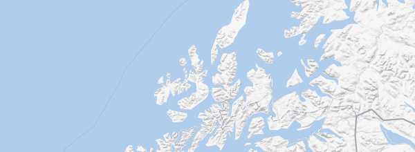 Map of Vesteralen Islands