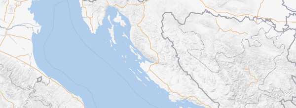 Map of Croatian Coast