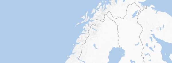 Map of Norwegian Lapland and Northern Norway