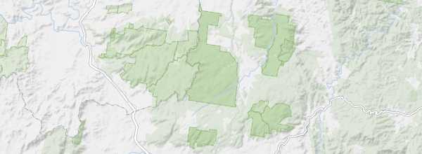 Map of Bald Rock National Park
