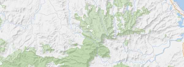 Map of Lamington National Park