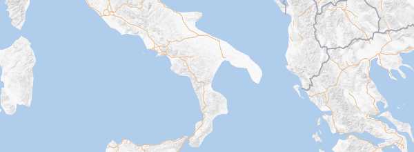 Map of Southern Italy