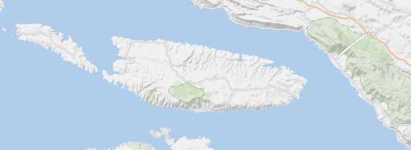 Map of Brač