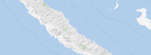 Map of New Caledonia Lagoons