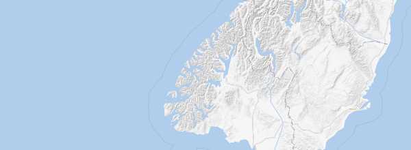 Map of Fiordland National Park