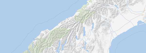 Map of Te Wahipounamu