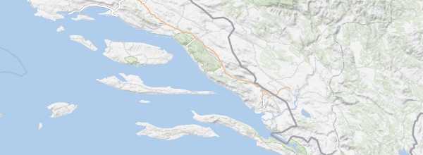 Map of Makarska Riviera