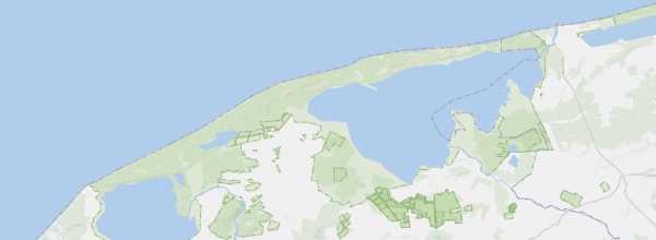 Map of Słowiński National Park