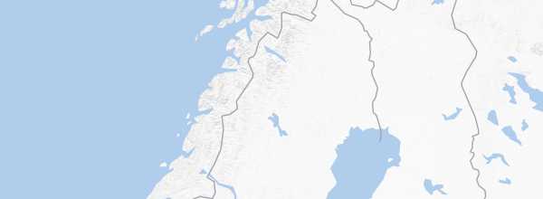 Map of Swedish Lapland