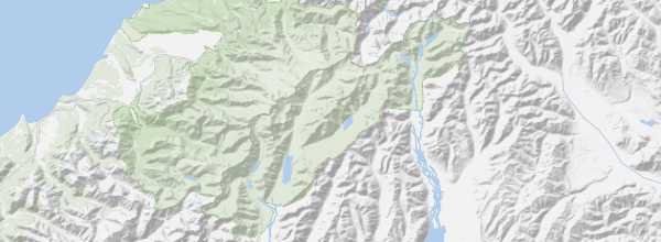 Map of Aoraki/Mount Cook National Park