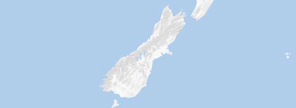 Map of South Island