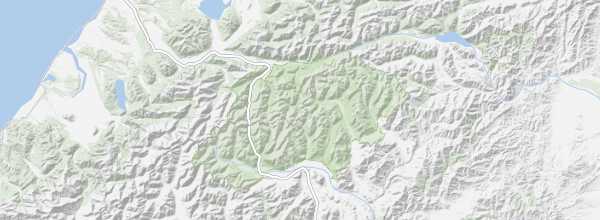Map of Arthur's Pass National Park