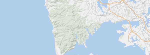 Map of Waitakere Ranges