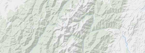 Map of Tararua Range