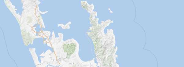 Map of Coromandel Peninsula