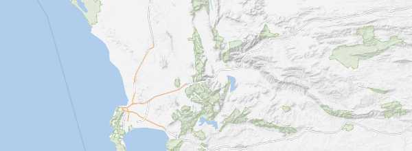 Map of Cape Winelands